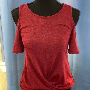 Super cute pink small cold shoulder women’s shirt